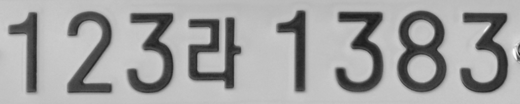 문자 영역 보정 · 인식